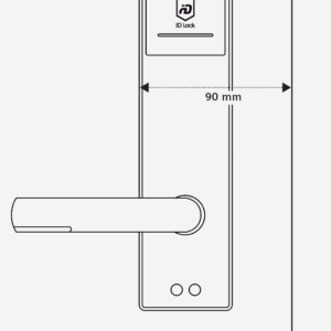 Illustrasjon som viser plassering for ID Lock 150